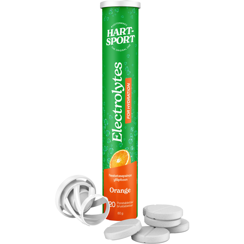 Poretabletti Hart-Sport 20 kpl appelsiini