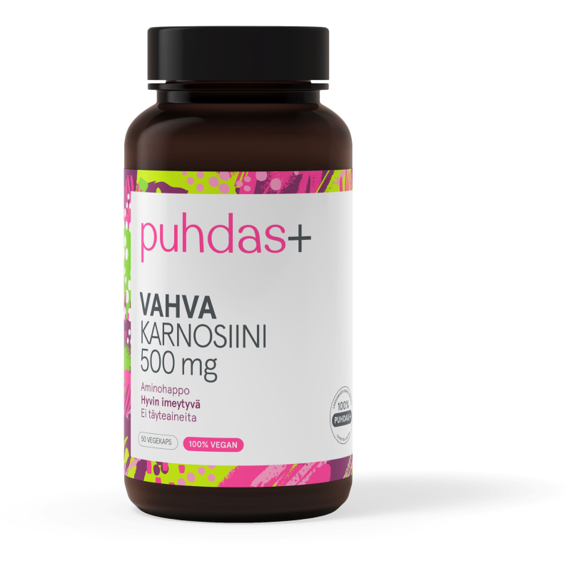 Vahva Karosiini Puhdas+ 50 vegekapselia, 500 mg