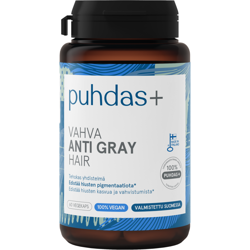 Anti Gray Hair Puhdas+ 60 kpl