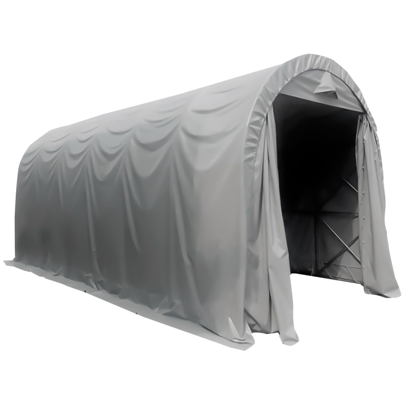 Pressutalli Fornorth 4 x 8 m, vaaleanharmaa