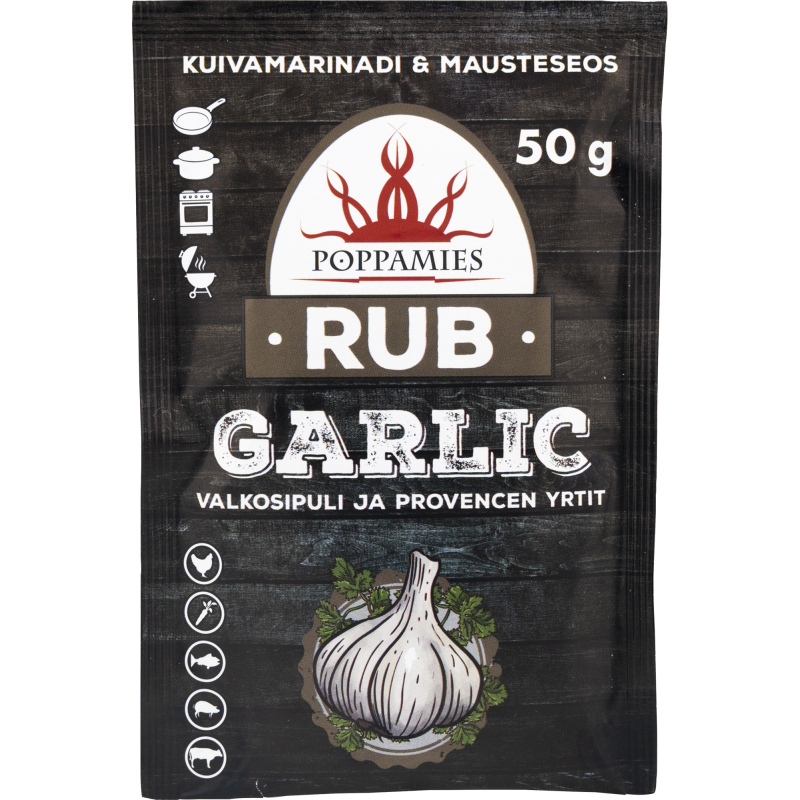 Mausteseos Poppamies 50 g Rub Garlic