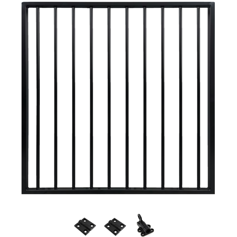 Alumiininen portti Green Land Garden musta