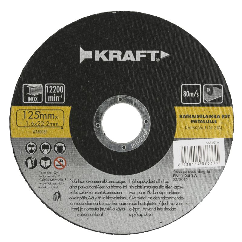 Katkaisulaikka 125x1,6mm rst
