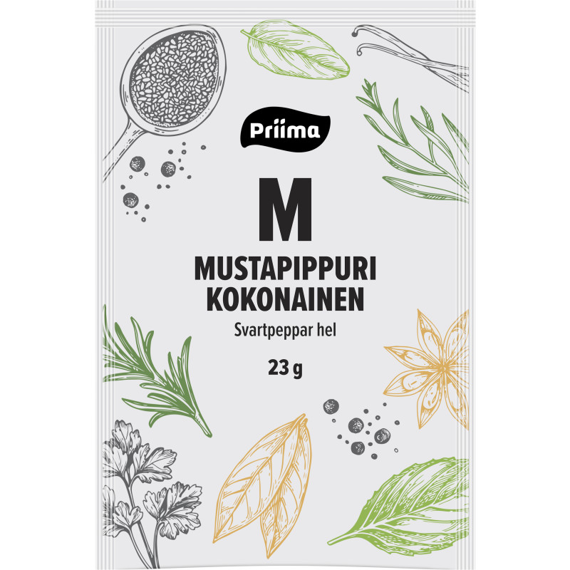 Mustapippuri 23 g, kokonainen