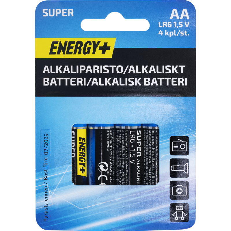 Alkaliparisto Super, AA, 4 kpl