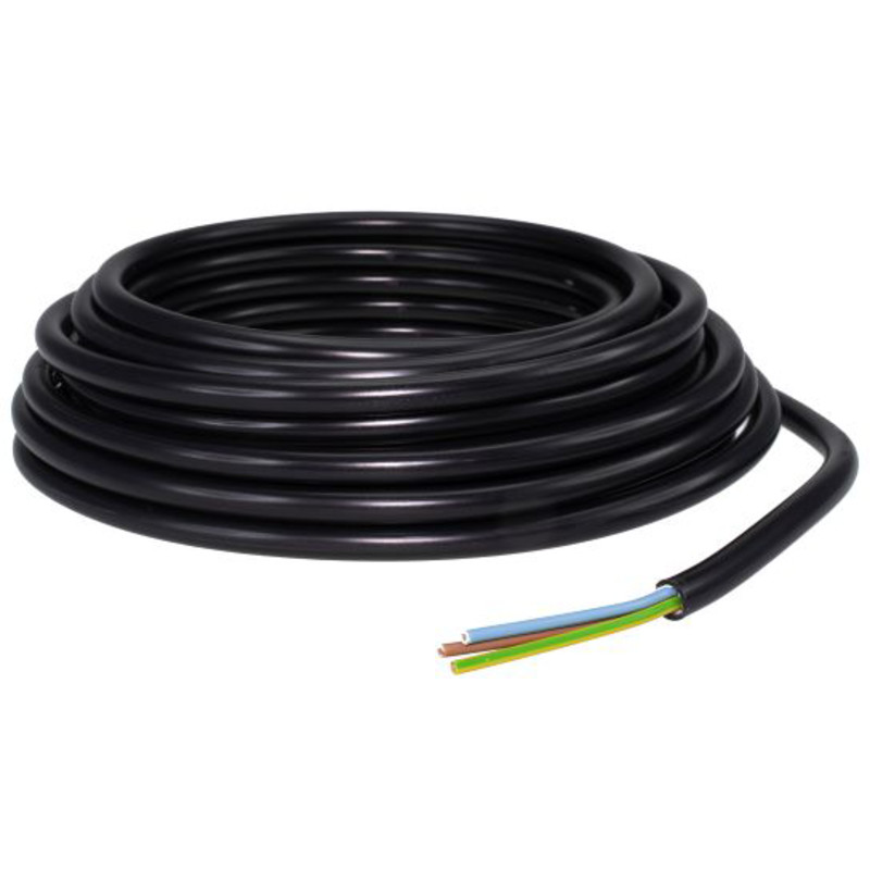 Asennuskaapeli Amo MMJ 3x1.5S 10 m musta