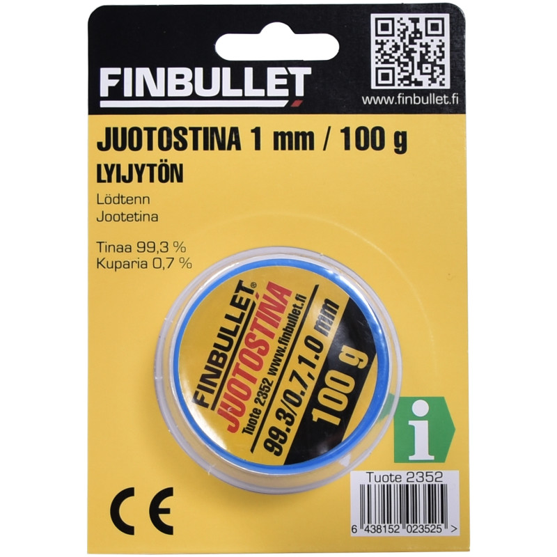 Juotostina lyijytön 1.0mm 100g