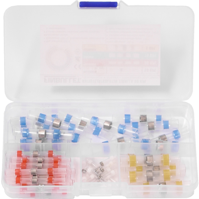 Kutistejatkoliitin tinalla 50 kpl valikoima