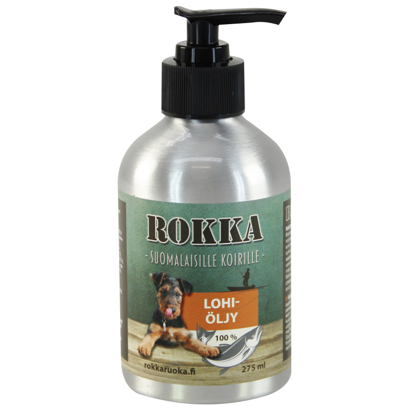 Lohiöljy Rokka 275 ml koirille ja kissoille