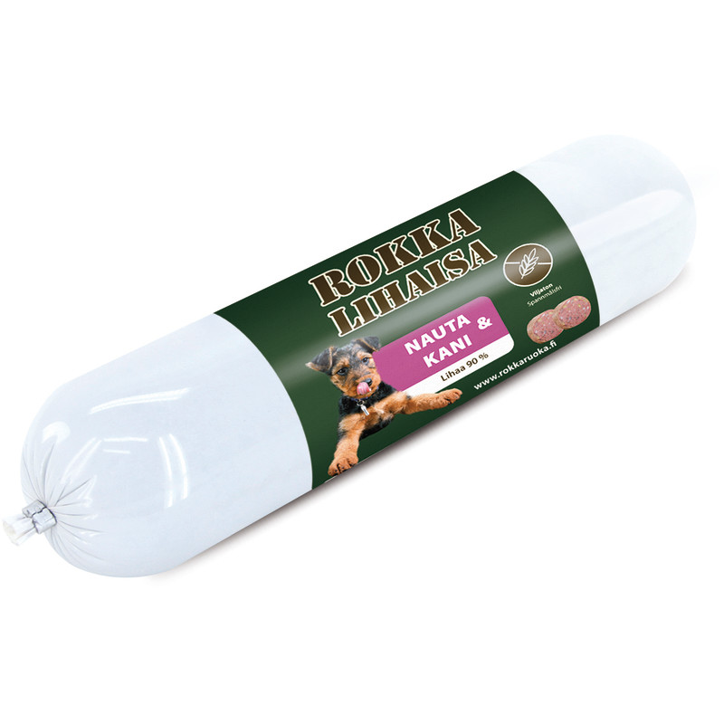 Koiranruoka Rokka 800 g Lihaisa Nauta & Kani
