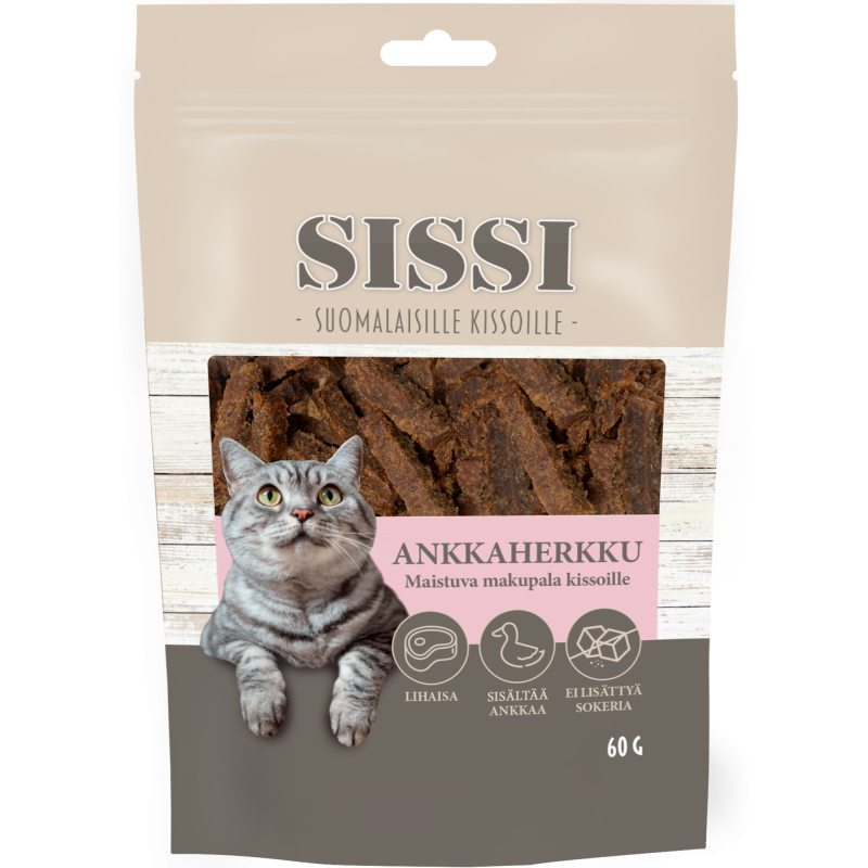 Kissan herkku Sissi 60 g Ankka