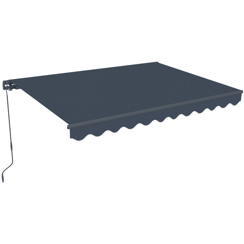 Markiisi Lykke 2,95 x 2,5 m, tummanharmaa