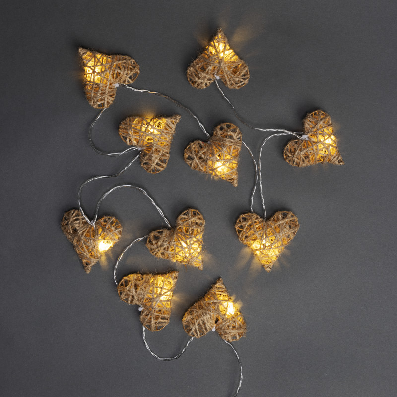 Valosarja sydän 10 LED