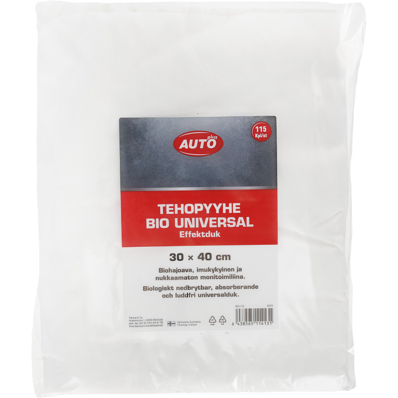 Tehopyyhe Autoplus BIO Universal 115 kpl