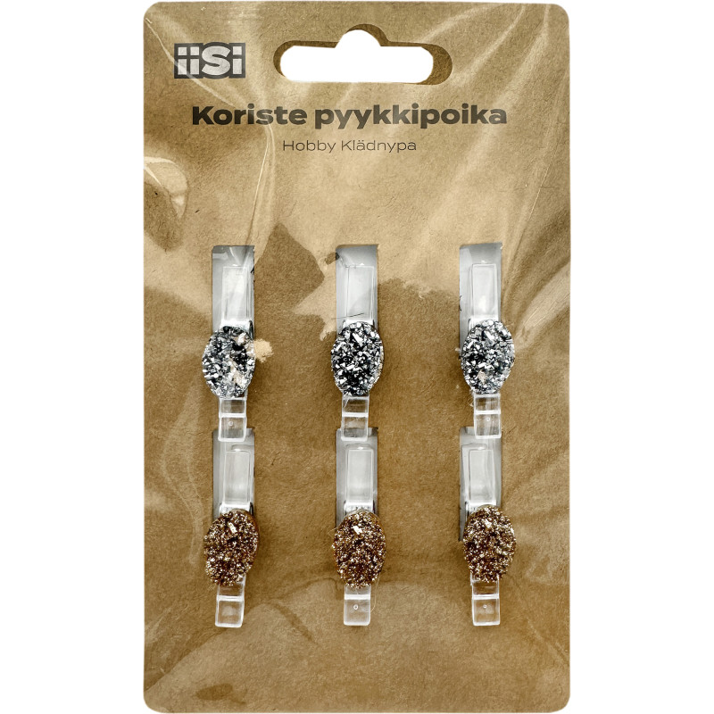 Koriste Iisi 6 kpl pyykkipoika