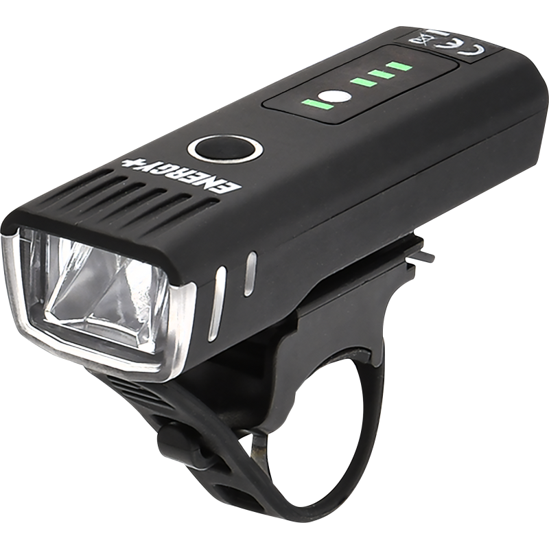 Polkupyörän etuvalo Energy+, USB-ladattava, 250 lm