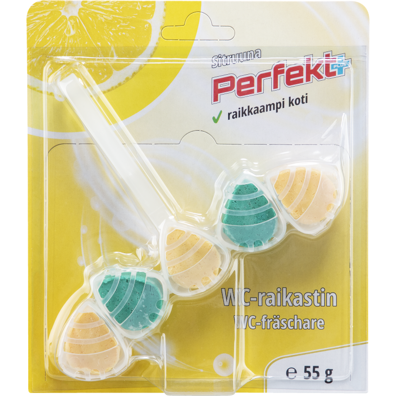 WC-raikastin Perfekt+ 55 g sitruuna