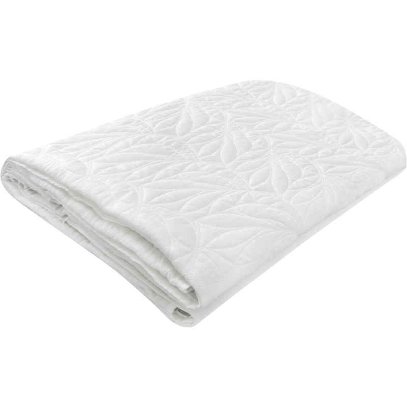 Päiväpeite Kotikulta 260 x 260 cm Lehvät valkoinen