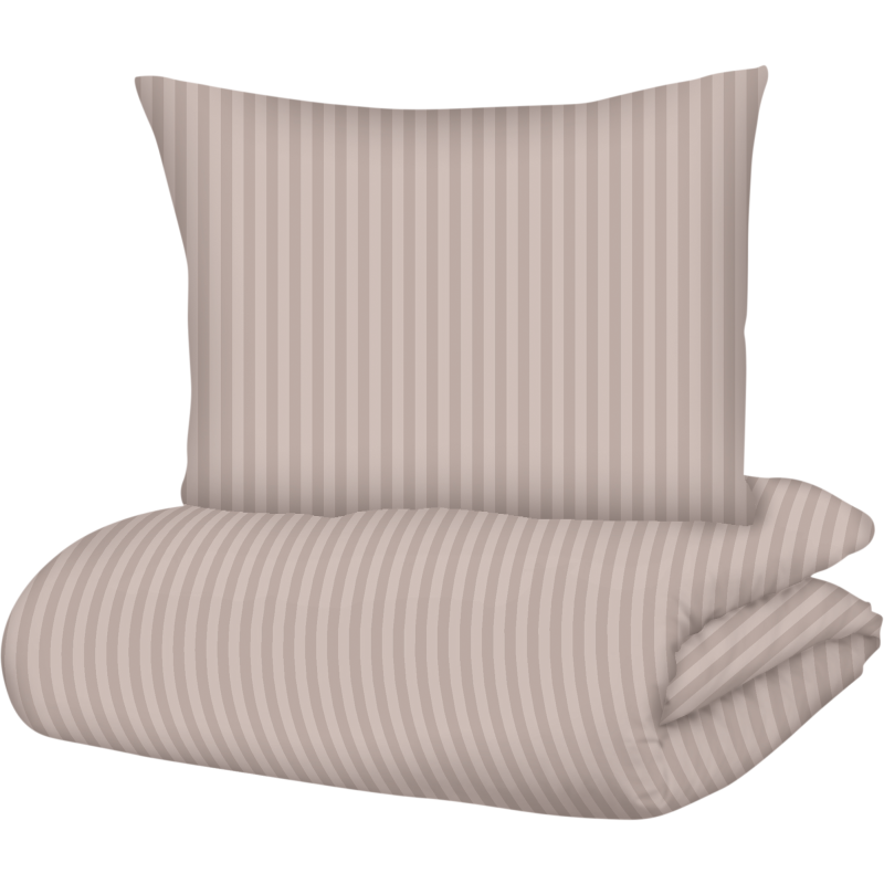 Pussilakanasetti Kotikulta 150 x 210 cm puuvillasatiini Raita beige