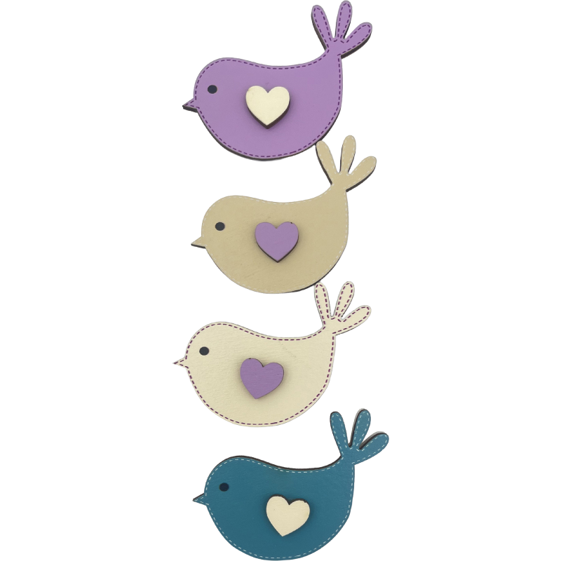 Askartelukoriste Iisi 4 kpl lintu