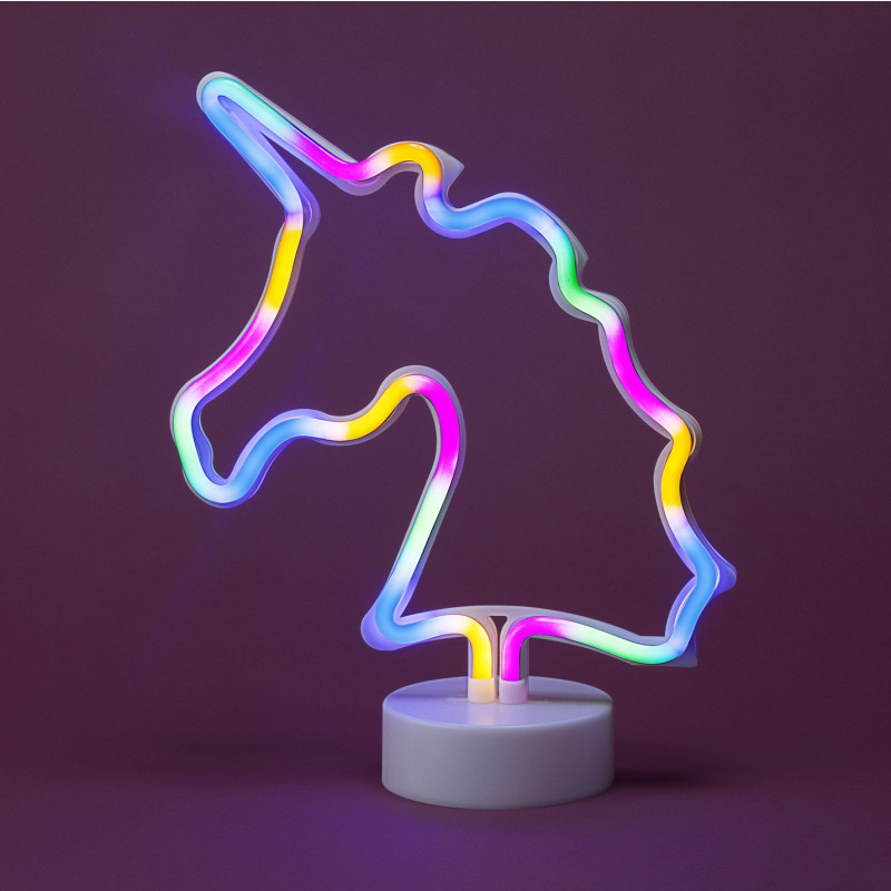 Koristevalo Miny neon moniväri yksisarvinen