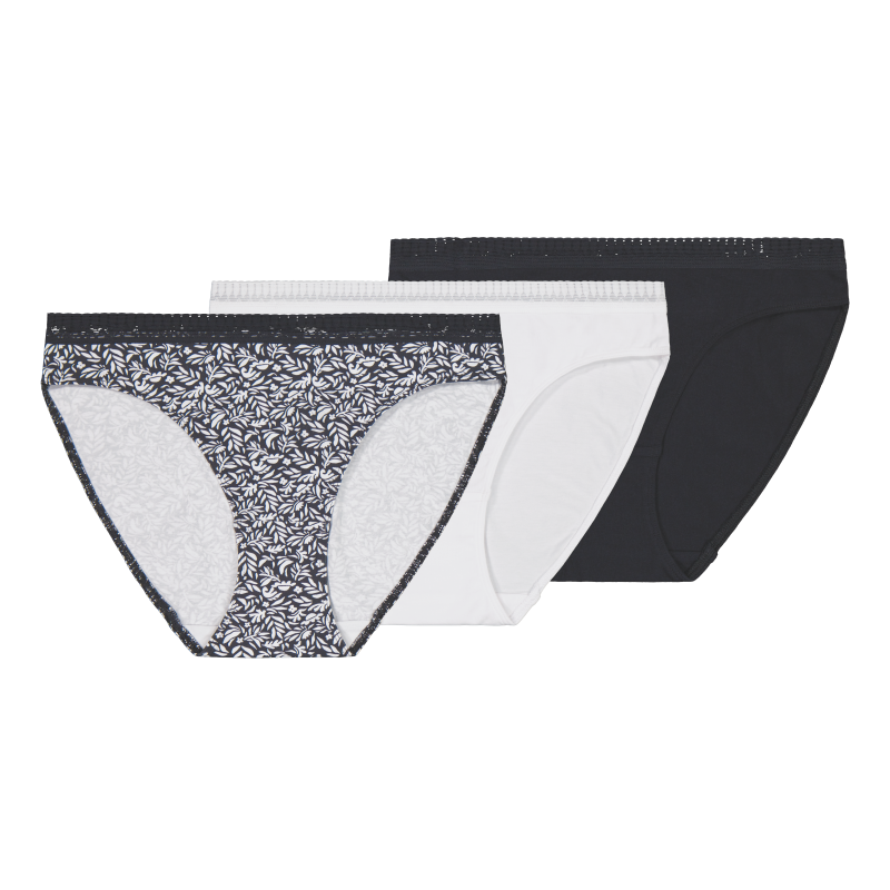 Naisten tai-alushousut Pola Dannie puuvilla lehvät 3 kpl