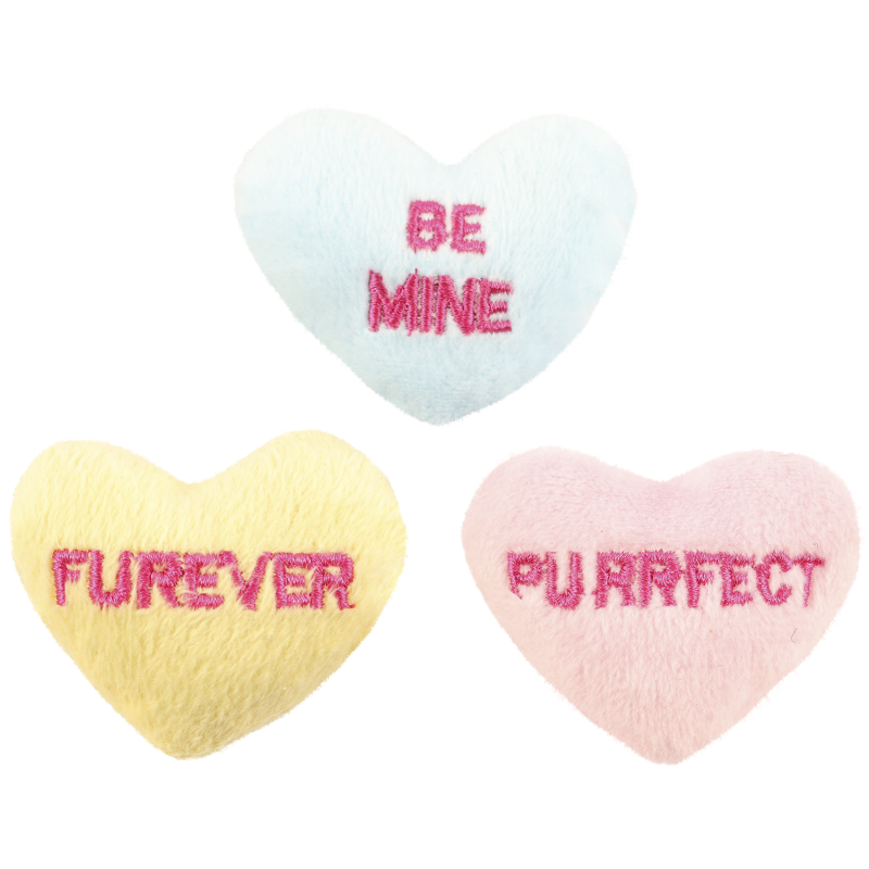 Kissanlelu Real Cat 3 kpl sydämet