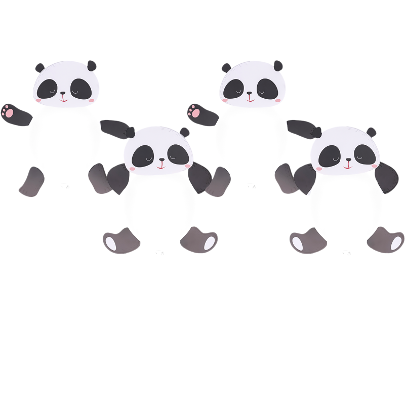 Ilmapallo 4 kpl panda