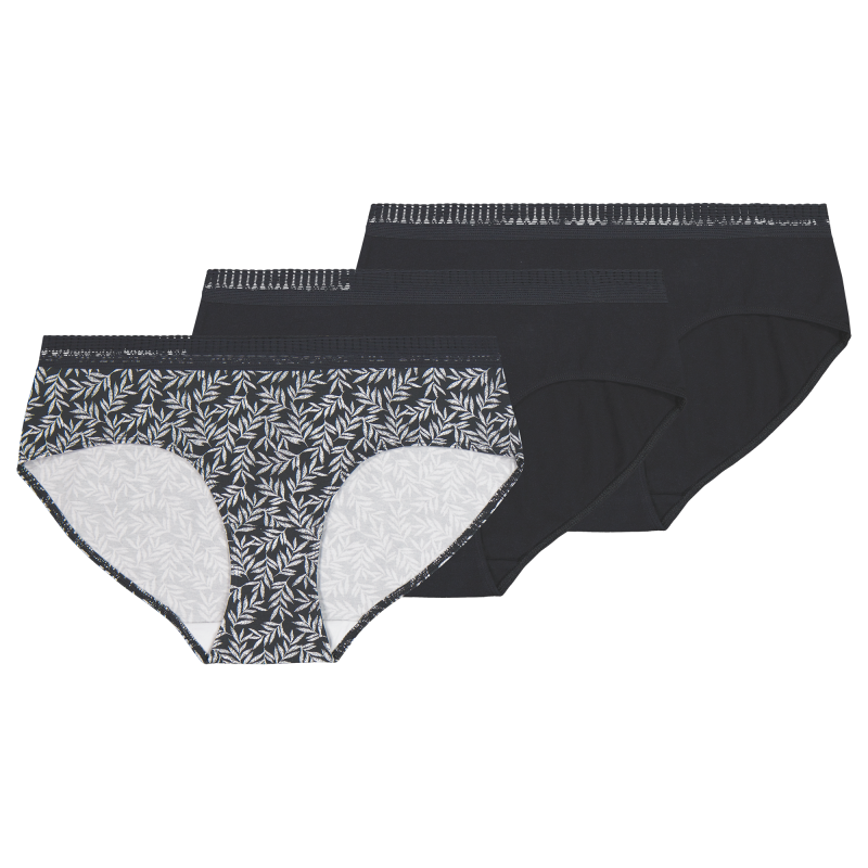 Naisten hipster-alushousut Pola Dannie puuvilla lehdet 3 kpl