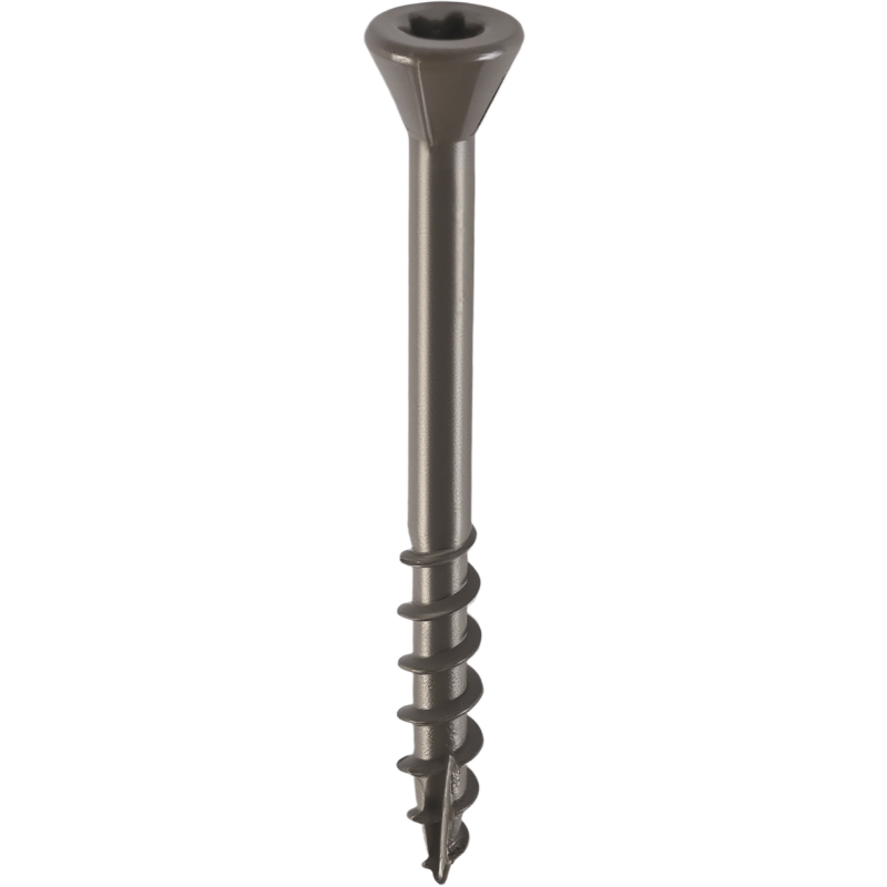 Terassiruuvi Brücke 4,2 x 45 mm, Ruspert, ruskea, 250 kpl