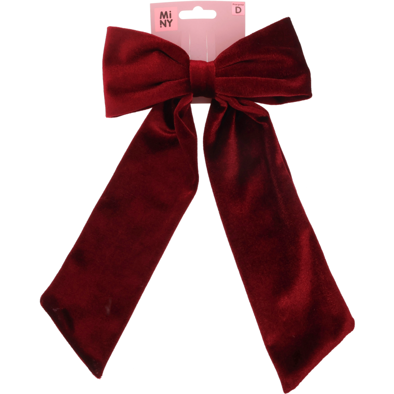 Hiusklipsi Miny rusetti viininpunainen