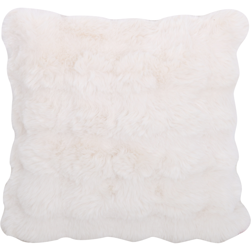 Koristetyyny Miny 45 x 45 cm Faux Fur valkoinen