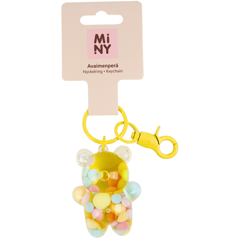 Avaimenperä Miny nalle keltainen