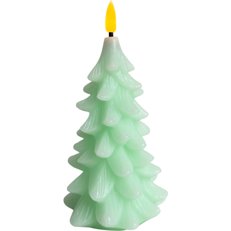 LED-kynttilä Miny kuusi 14 cm vihreä