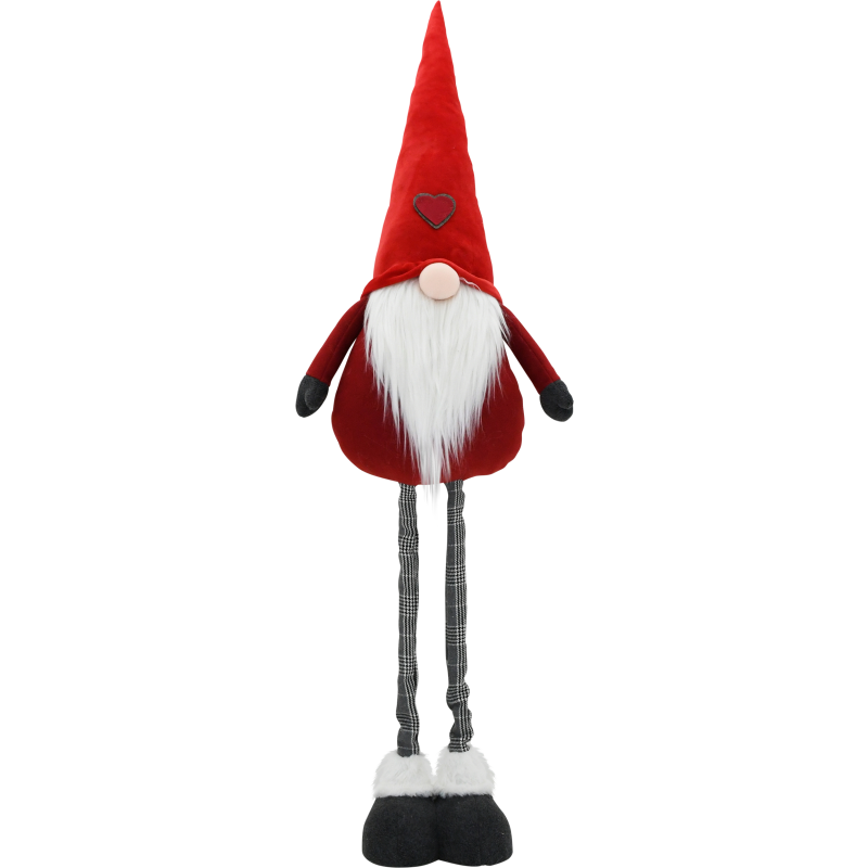 Koristetonttu Kotikulta 126 cm Tiuku teleskooppi punainen