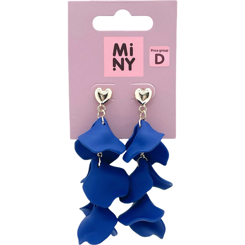 Korvakorut Miny kukka tummansininen