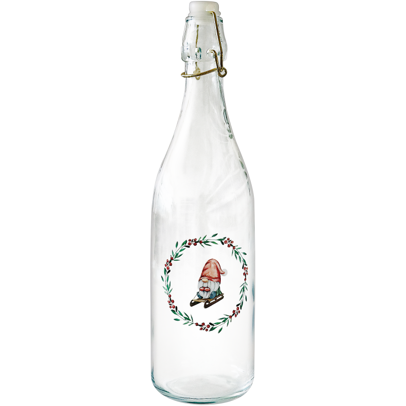 Lasipullo Kotikulta 1000 ml Rekitonttu