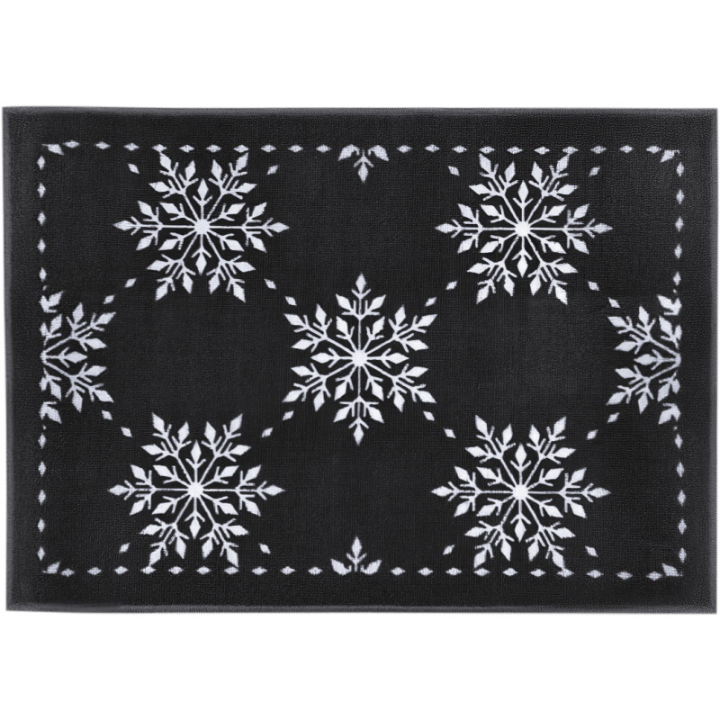 Kynnysmatto Kotikulta 50 x 70 cm Lumihiutaleet harmaa