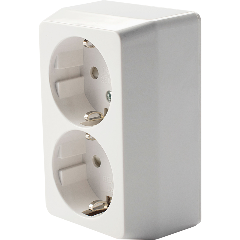 Pistorasia 2-osainen, maadoitettu