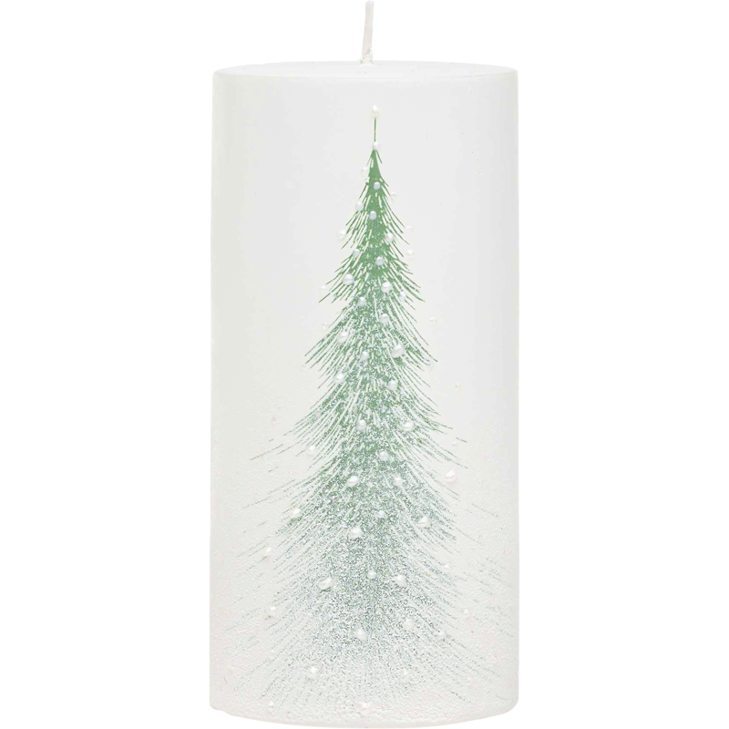 Pöytäkynttilä Kotikulta 15 cm lumikuusi