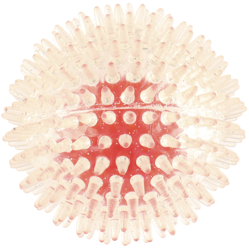 Koiranlelu Real Dog X-mas piikkipallo LED-valolla