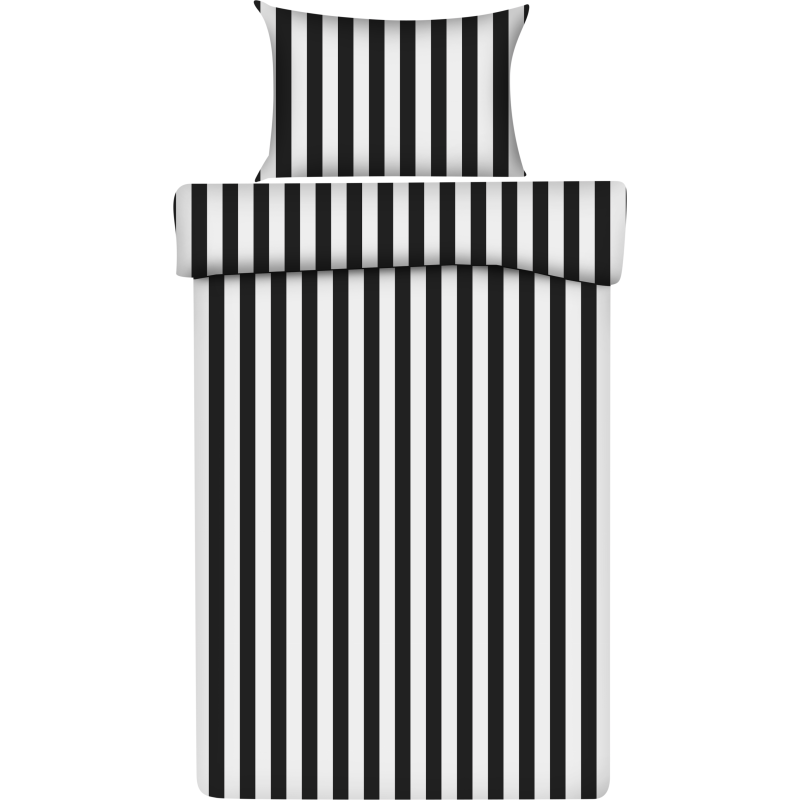 Pussilakanasetti Kotikulta 150 x 210 cm Raita harmaa