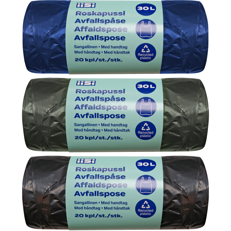 Roskakassi Iisi 30 l 20 kpl, eri värejä