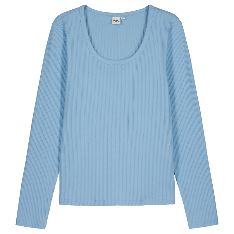 Naisten pitkähihainen ribbitrikoopaita Pola Jenna