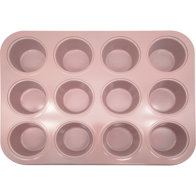 Muffinipelti Miny 12 kpl, vaaleanpunainen