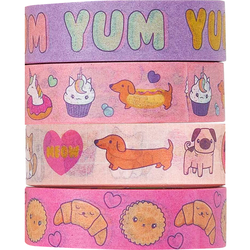 Washi-teippi Miny 4 rullaa