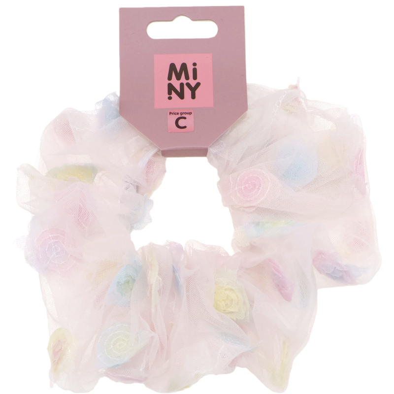 Lasten hiusdonitsi Miny kukka pastelli