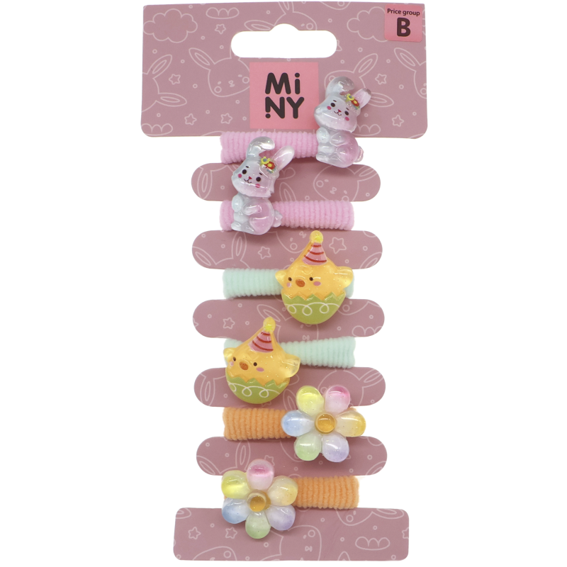 Lasten hiuslenkki Miny 6 kpl pääsiäinen