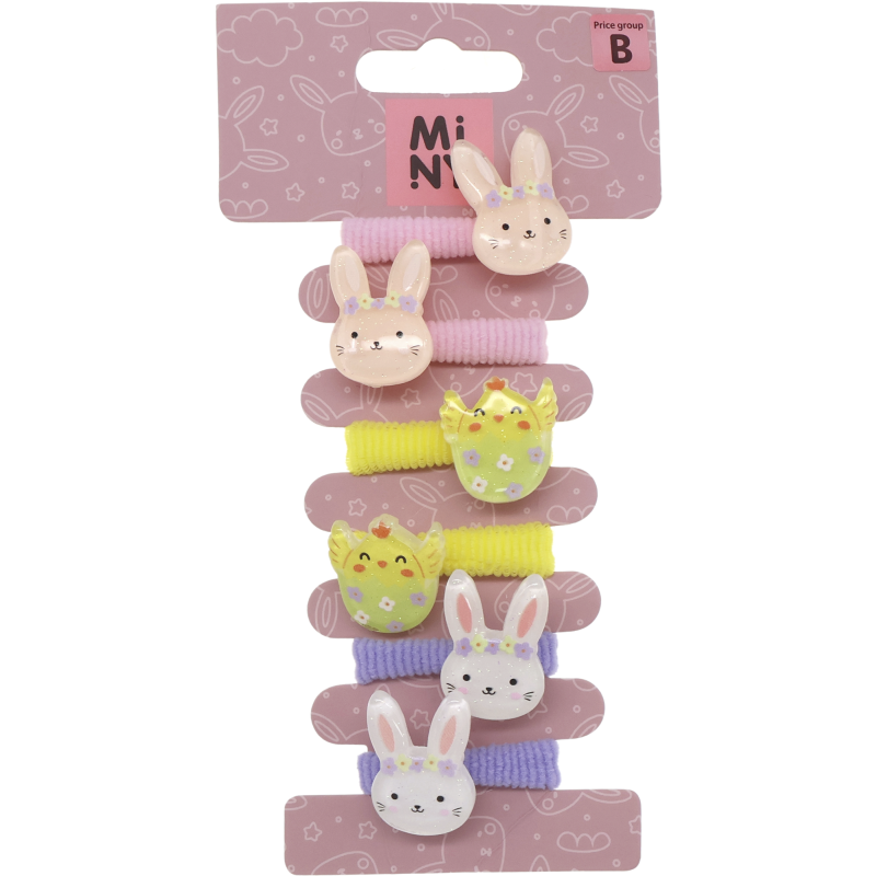 Lasten hiuslenkki Miny 6 kpl pääsiäinen