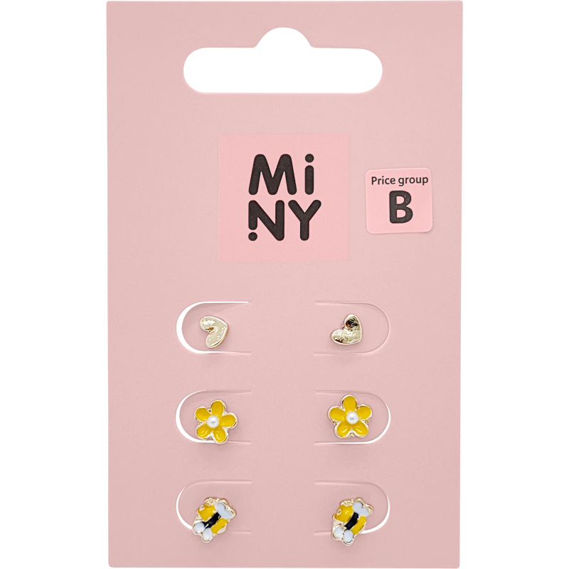 Korvakorut Miny 3 paria keltainen